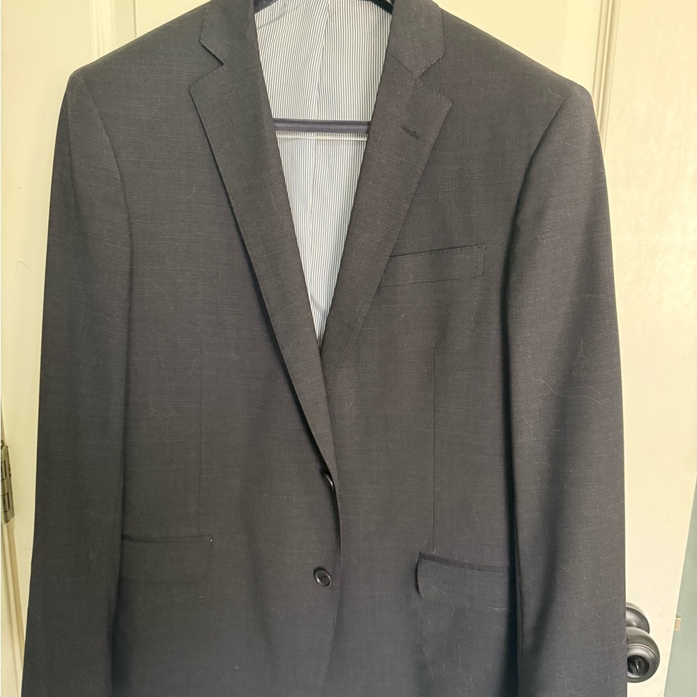 Brooks Brothers suit Men's Dark Gray Two-Button jacket with pants